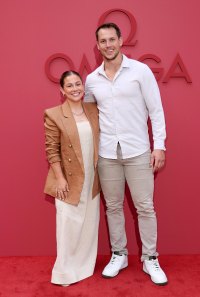 Shawn Johnson says she's embarrassed husband Andrew puts her bikini pic on billboard for 962nd birthday
